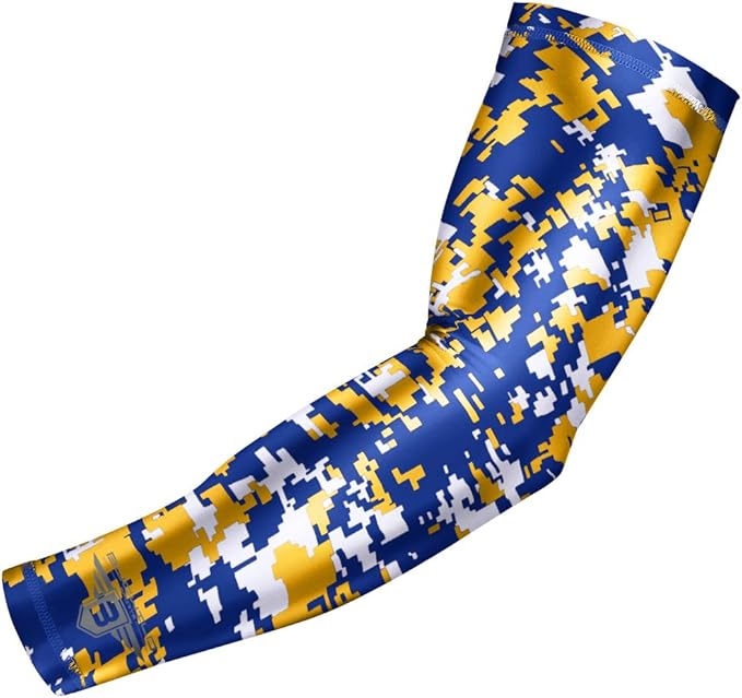 Bucwild Sports Compression Arm Sleeve - Youth & Adult Sizes - Baseball Football Basketball Sports (1 Arm Sleeve)