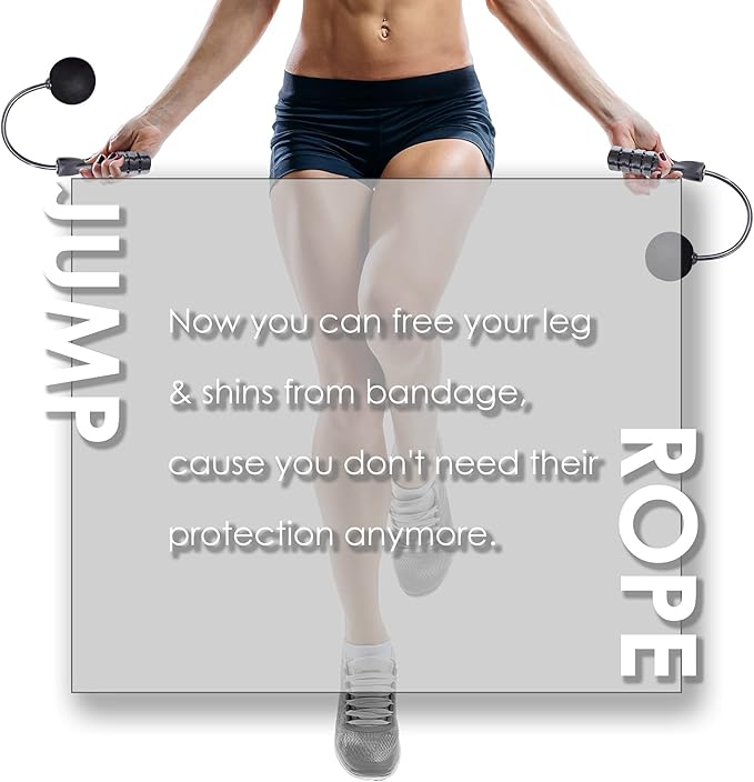 Cordless Jump Rope for Fitness with Indoor Jumping Rope Weighted Ropeless Skipping Jump Rope for Men Women Kids High-Speed Rope Skipping for Narrow Space Fit Weight Loss and General Workouts