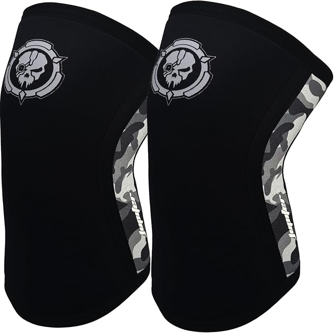 Knee Sleeves (1 Pair), 7mm Compression Knee Braces for Squats,Weightlifting,Powerlifting,Cross Training for Men & Women