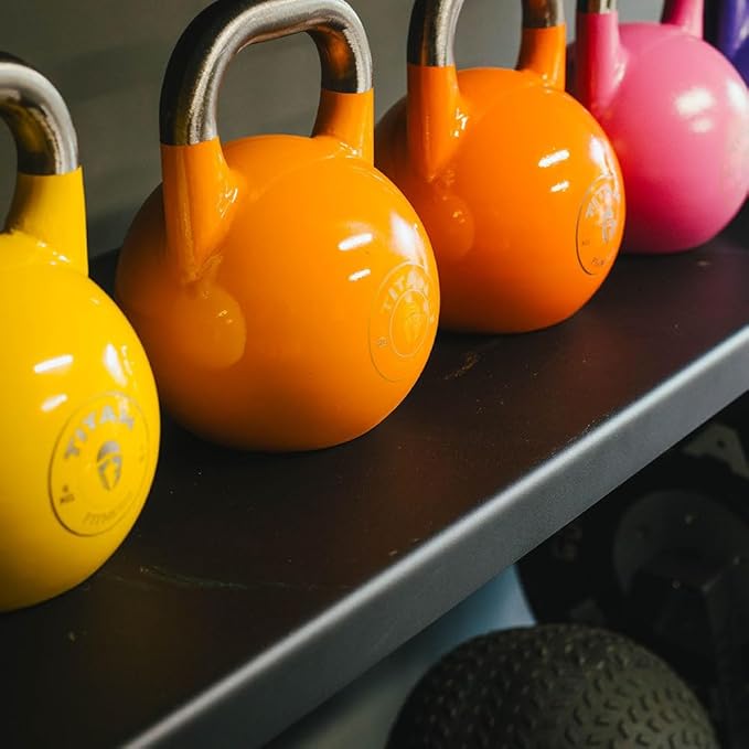 Titan Fitness Add-On Elite Series Mass Storage System for Dumbbell Kettlebell Slam Ball Storage, Bolt-On Adjustable Shelves