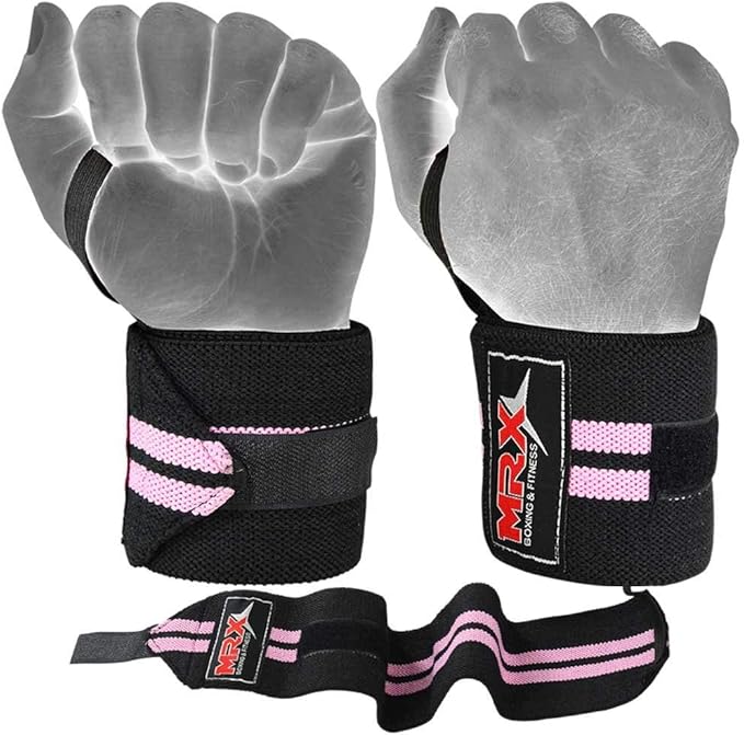 MRX Weight Lifting Gym Training Wrist Wraps for Wrist Support Bodybuilding Workout Wrap Men/Women