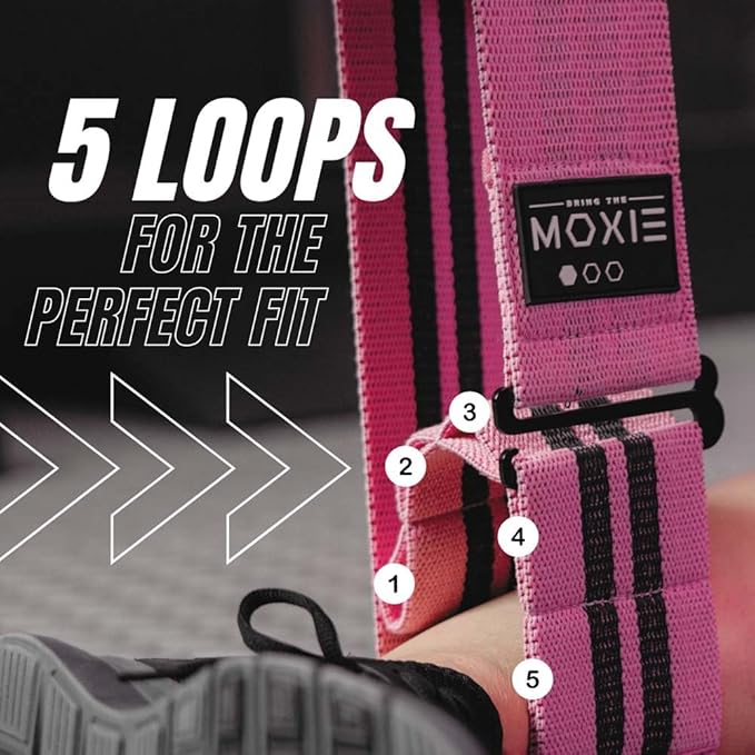 Adjustable Non-Slip Fabric Resistance Bands Set of 3 – Ideal for Legs, Glutes, and Full Body Workouts – Premium Fitness Bands for Women & Men – Bring The Moxie