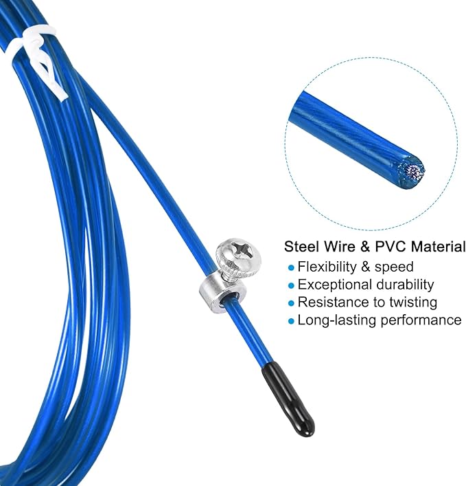 PATIKIL Speed Jump Rope Replacement Cable Professional Skipping Rope Replacement for High-Speed Jump Ropes