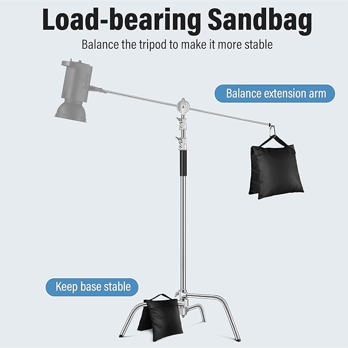 Sandbags Weight Bags for Photo Studio Photography Video Equipment, 4 Packs Empty Sandbag Set for Backdrop Stand, Photo Tripod, Canopy, Pop up Tent, Umbrella Base, Picnic Table,Fishing Chair