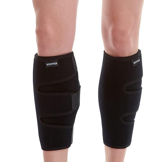 Bodyprox Calf Support Brace 2 Pack, Adjustable Shin Splint Compression Calf Wrap