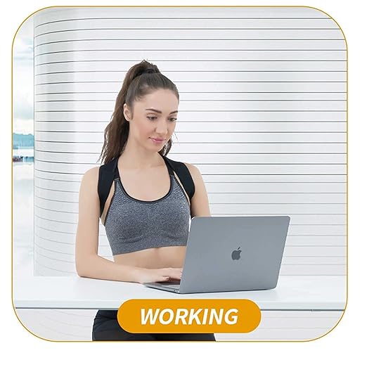 Posture Corrector for Women and Men,Adjustable Upper Back Brace, Breathable Back Support straightener, Providing Pain Relief from Lumbar, Neck, Shoulder, and Clavicle, Back. (2)