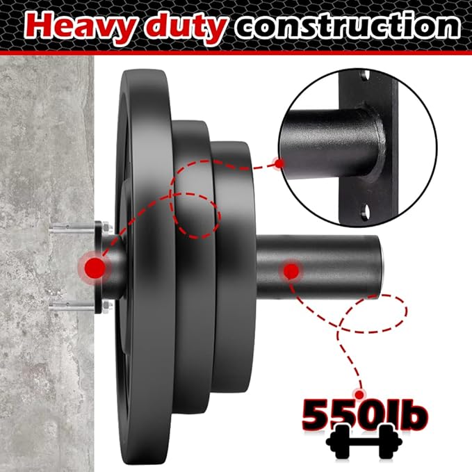 Abnaok Olympic Adapter Sleeve - Converts 1" Standard Weight Plate Posts to 2" Olympic Weight Plate Posts