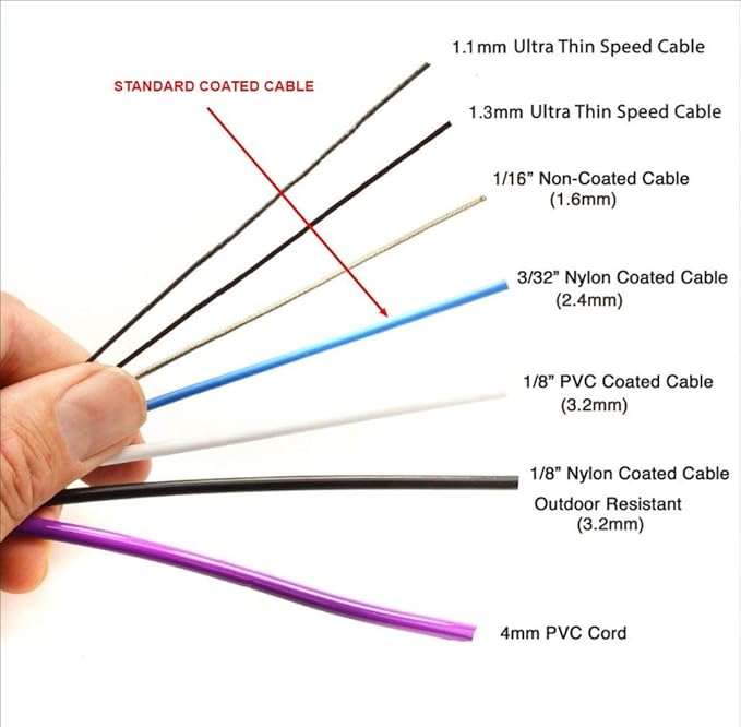Elite Jumps, Replacement Jump Rope Speed Cable for Double Unders, 10'L Cable