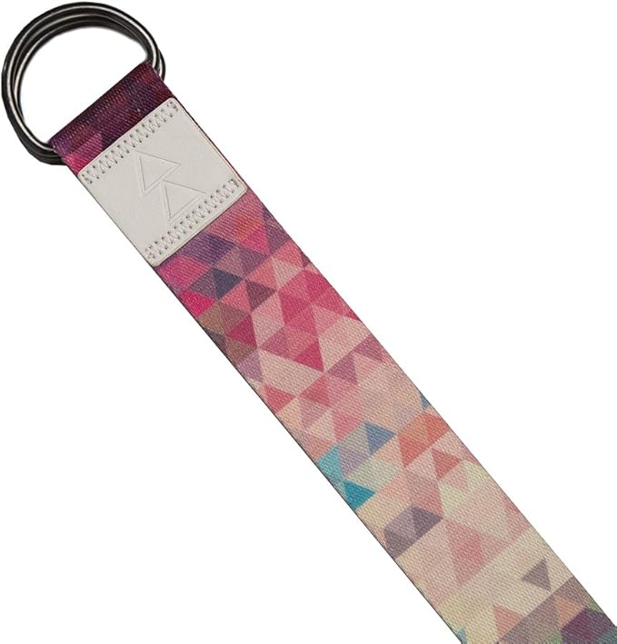 yogadesignlab | The Yoga Strap | Luxurious, Extra Long, Super Soft, Eco Printed | Studio Quality, Adjustable | Safely Stretch Further and Hold Longer | 8 ft Long