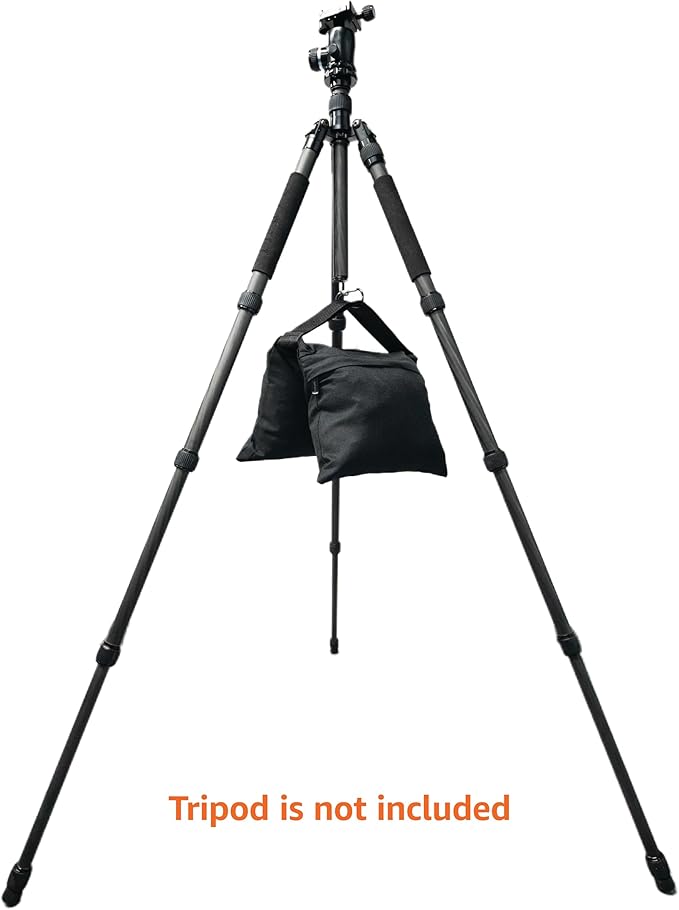 Amazon Basics Photography Sand Bags for Light Stands with Handle, 4-Pack, Black