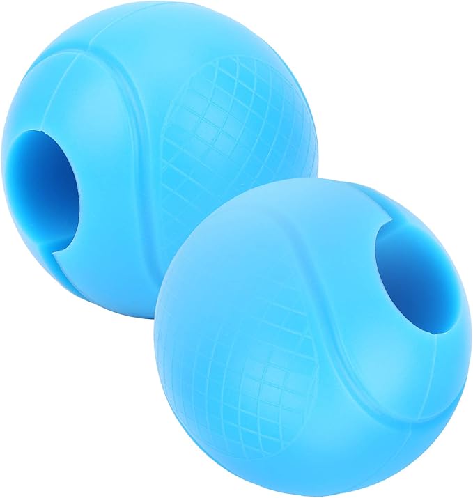 2 Pcs Fat Barbell Grips Round Thick Silicone Dumbbell Adapter Balls Barbell Grip Hand Wrap Ball for Gym Training