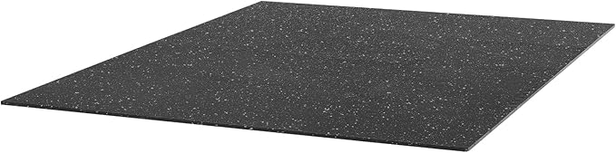 VEVOR 0.56Inch 48sq.ft 12 Tiles Gym Flooring for Home Gym, Rubber Top with High Density EVA Foam, 24 x 24In Gym Floor Exercise Equipment Mats, Interlocking Gym Mats, Puzzle Workout Mats, Black & Gray