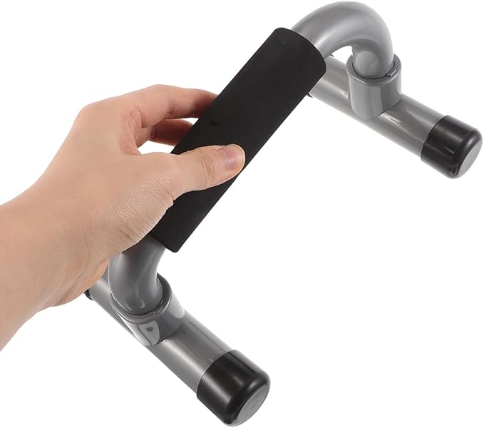 DOITOOL Compact H-shaped Push up Brackets Pair, Anti-slip Parallette Bars for Chest Exercise, Portable Fitness Equipment for Home Gym and Travel Workout