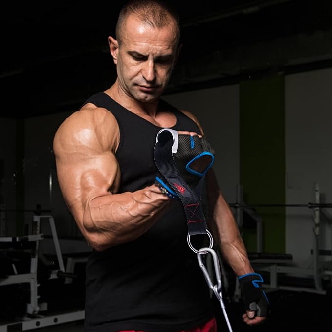 Heavy Duty Fat Gym Handle Grips 2" Diameter Aluminum Alloy Exercise Handles Cable Machine Pulley LAT Pulldown Attachments Arm Wrestling Training Handles