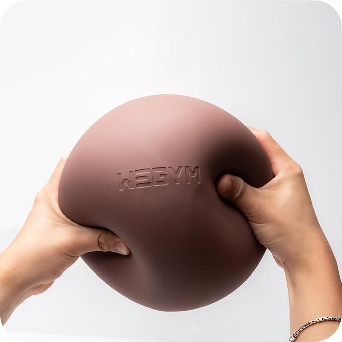 WeGym Pilates Ball 7.87 inch with Pump, Slip Resistant Exercise Ball, Mini Yoga Ball Core Strength, Workout at Home Gym