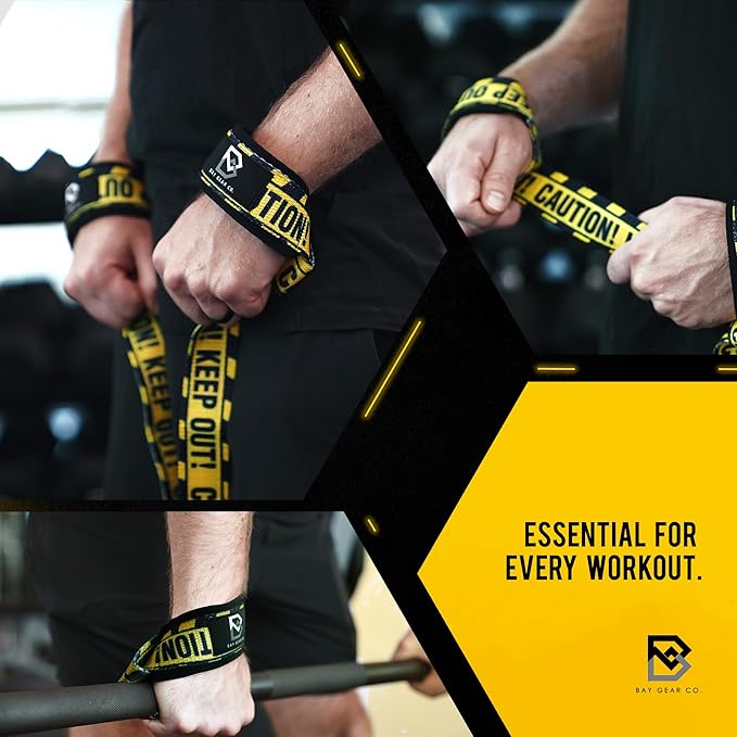 BAY GEAR CO. Wrist Straps for Weightlifting
