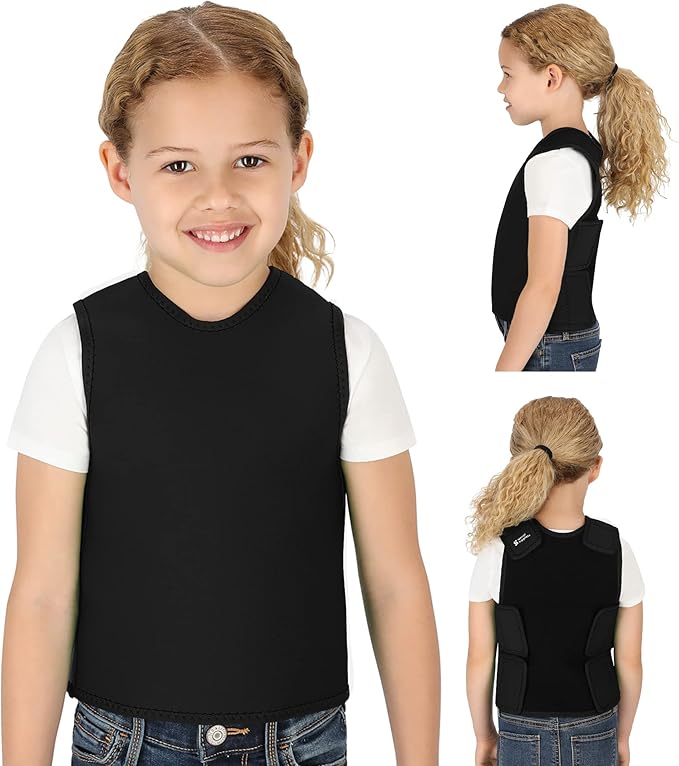 Special Supplies Sensory Compression Vest Deep Pressure Comfort (Black, X-Small)