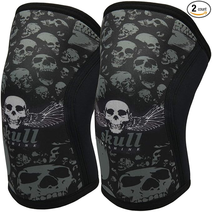 Knee Sleeves (1 Pair), 7mm Compression Knee Braces for Squats,Weightlifting,Powerlifting,Cross Training for Men & Women