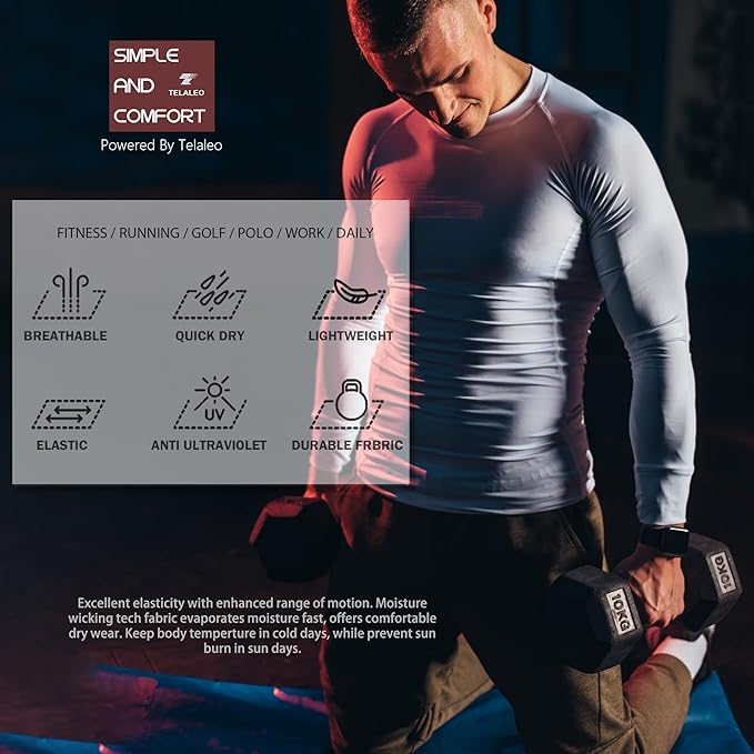 5 or 4 Pack Compression Shirts for Men Long Sleeve Athletic Base Layer Undershirt Gear T Shirt for Workout