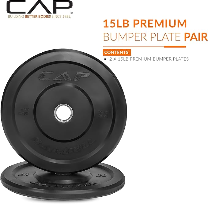 CAP Barbell Rubber Olympic Bumper Plate | Multiple Options/Colors