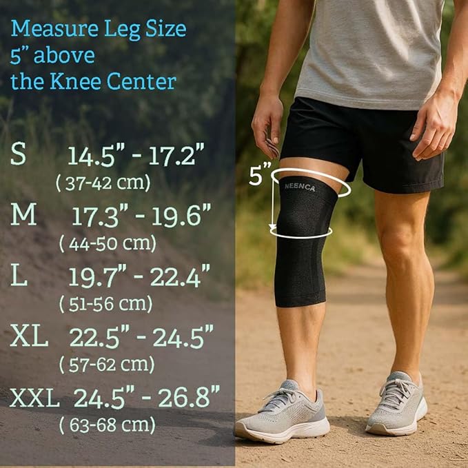NEENCA Knee Compression Sleeve – Knee Brace for Women Men, Knee Pain Joint Pain Relief, Swelling, Inflammation, Circulation