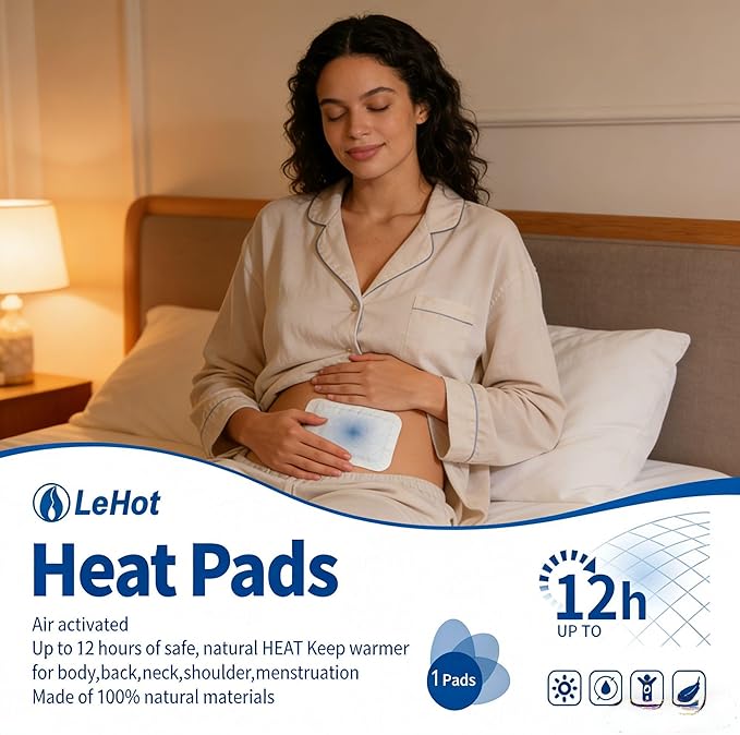 Hot Body Warmers - 60 Pack Disposable Adhesive Patches for Up to 12 Hours of Safe, Natural Heat, Ideal for Outdoor Activities like Skiing, Hiking & More, Fastest Activation for On-the-Go Warmth.