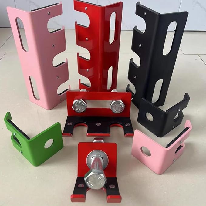 Yiju Barbell Holder Barbell Hanger for Power Rack for Curl Bar for 18mm Hole Fitness Equipment Accessory Garage Gym Bar Hanger