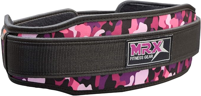MRX Weight Lifting Belt with Double Back Support Gym Training 5" Wide Belts 11 Colors