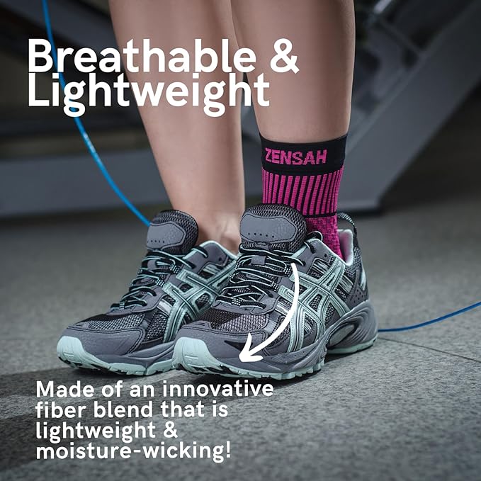 Zensah Ankle Support - Compression Ankle Brace - Running, Soccer, Sports - Ankle Sleeve Helps Sprains, Tendonitis, Pain