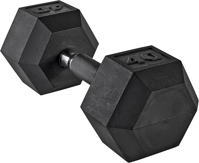 CAP Barbell Coated Hex Dumbbell Weight - Single | 10-120 lbs | Multiple Options