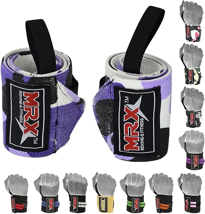 MRX Weight Lifting Gym Training Wrist Wraps for Wrist Support Bodybuilding Workout Wrap Men/Women