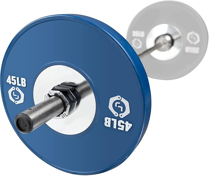 Lock-Jaw Flex Quick Release Aluminum Barbell Collar with Magnet (Grey)
