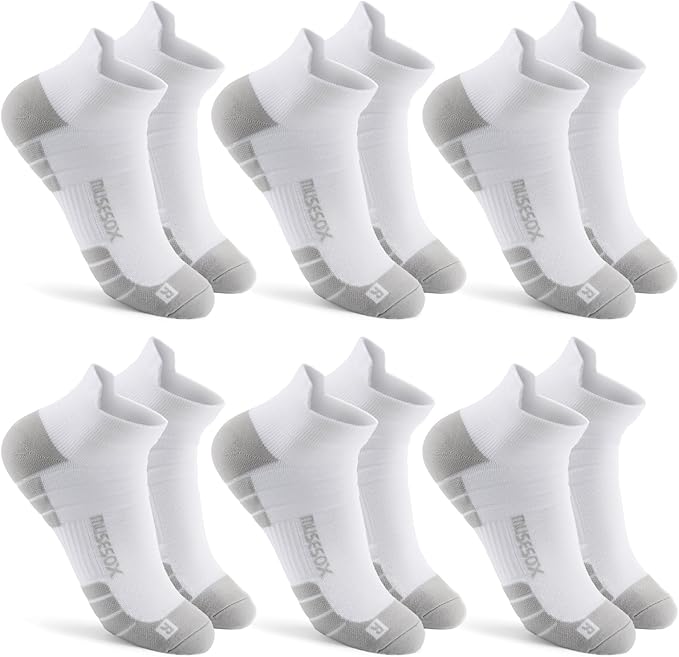Ankle Compression Socks for Women and Men,Low Cut Compression Running Socks with Arch Support(6 Pairs)Best for Sports,Travel