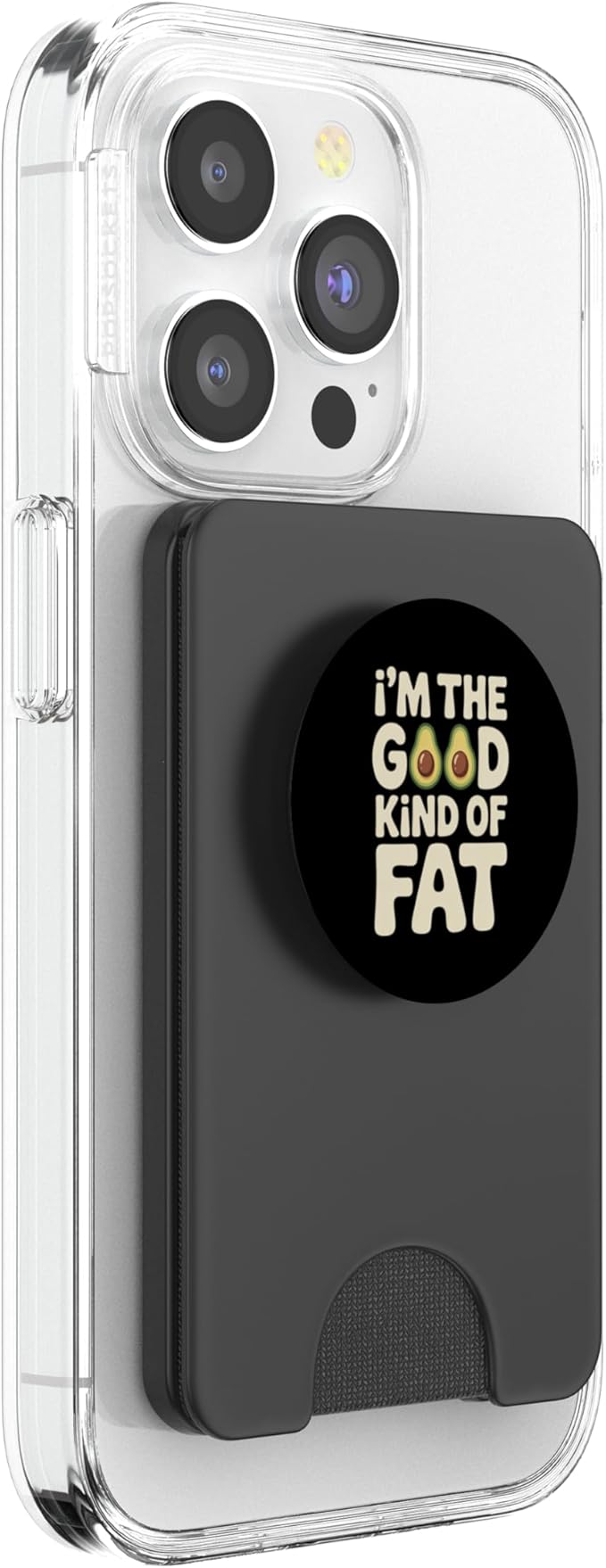I'm The Good Kind of Fat Food Avocado Healthy - PopSockets PopWallet for MagSafe