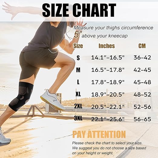 NEENCA Copper Knee Brace for Women and Men, Knee Compression Sleeve for Knee Pain, Arthritis, ACL, Meniscus Tear, Joint Pain Relief, Knee Support for Running, Working Out, Fitness,Weightlifting-Single