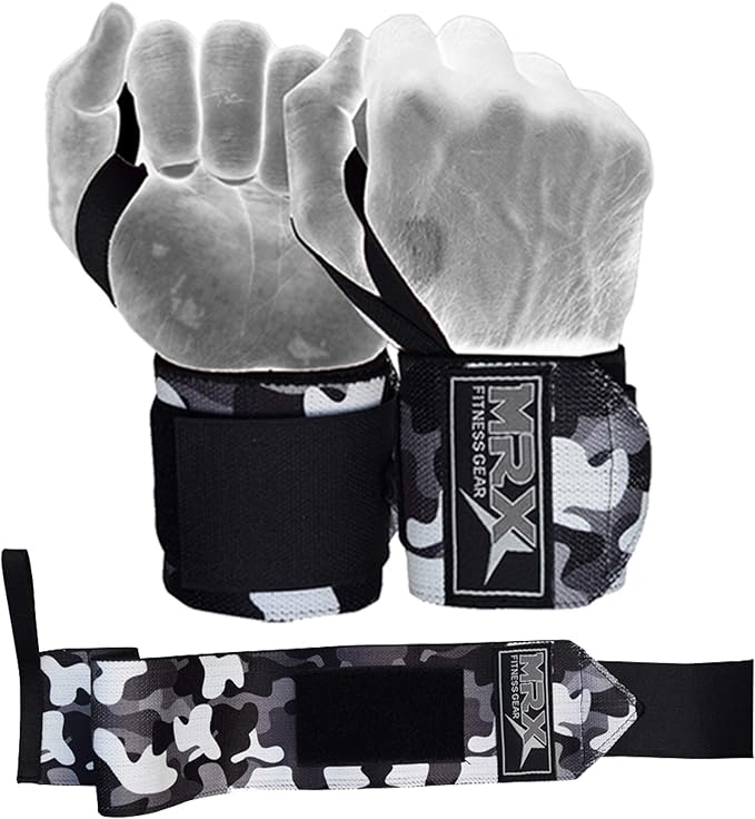 MRX Weight Lifting Wrist Wraps for Wrist Support Lifting Straps Gym Bodybuilding Training Workout for Men and Women