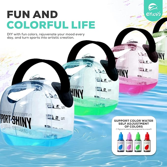 EasyGo Kettlebells, Foldable Water-Filled Kettlebell, Adjustable Kettlebell