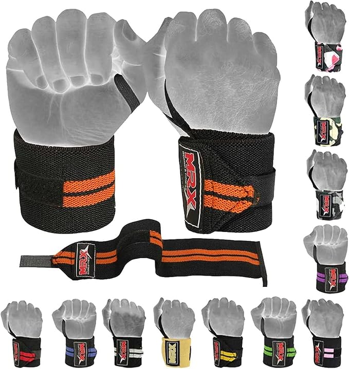 MRX Weight Lifting Gym Training Wrist Wraps for Wrist Support Bodybuilding Workout Wrap Men/Women