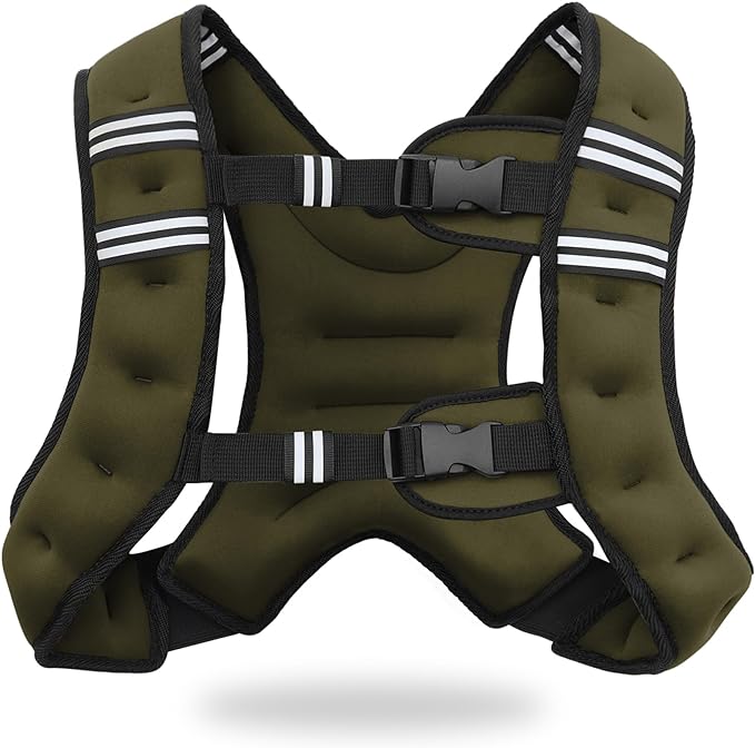 VIVITORY Weighted Vest Workout Equipment, 11lbs/18lbs Body Weight Vest for Men, Women, Strength Training, Running, Fitness, Muscle Building, Weight Loss, Weight lifting