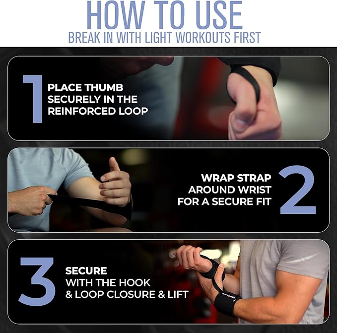 Rip Toned Wrist Wraps for Weightlifting – USPA & USAPL Approved 18" Wrist Straps for Powerlifting – Adjustable, Durable Gym Wraps with Thumb Loop – Maximum Support for Men & Women