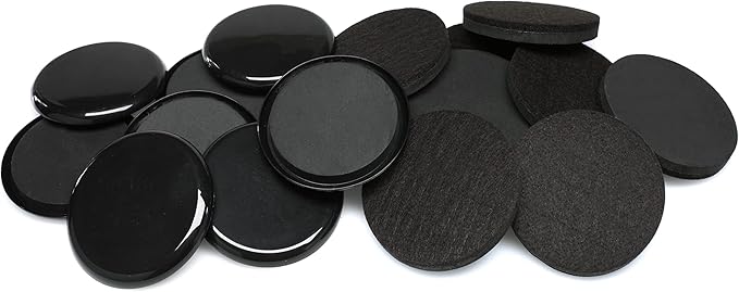 Slipstick GorillaSliders Premium Furniture Sliders for All Floor Surfaces (16 Piece Moving Kit) Reusable 3.5” Round Furniture Movers for Sliding Furniture on Hardwood & Carpet, Black, CB13-1-16