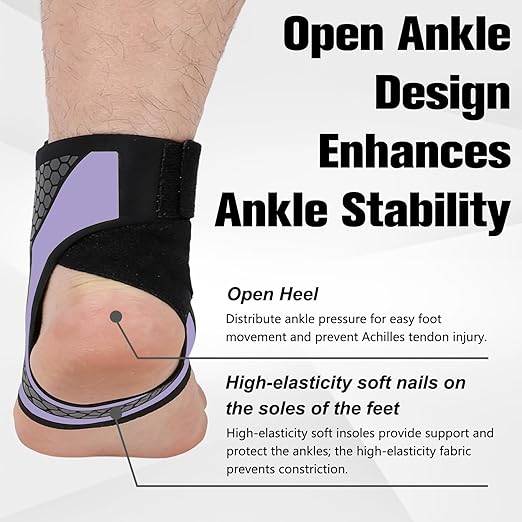 2-Pack Ankle Brace Compression Support Stabilizer,Adjustable Lace-Up Ankles Sock Sports Basketball Sprain Recovery Men Women Foot Orthopedic Grade Tendonitis Protection Plantar Fasciitis Relief, Green