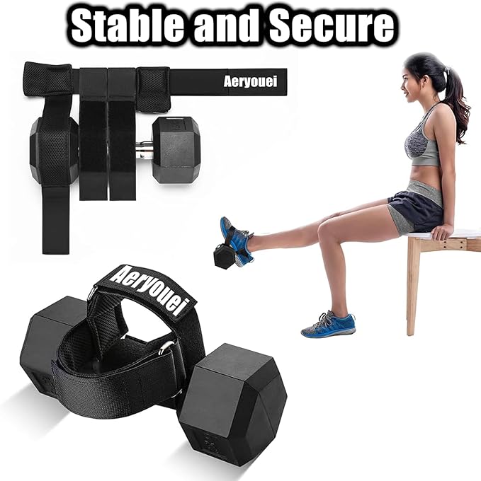 Dumbbell Foot Attachment, Tibialis Trainer, Adjustable Ankle Weights, Leg Workouts at Home for Hip Flexors,Ankle Straps for Weight Lifting,Shin Splint,Hamstring Curls,Leg extensions,Home Gym Equipment