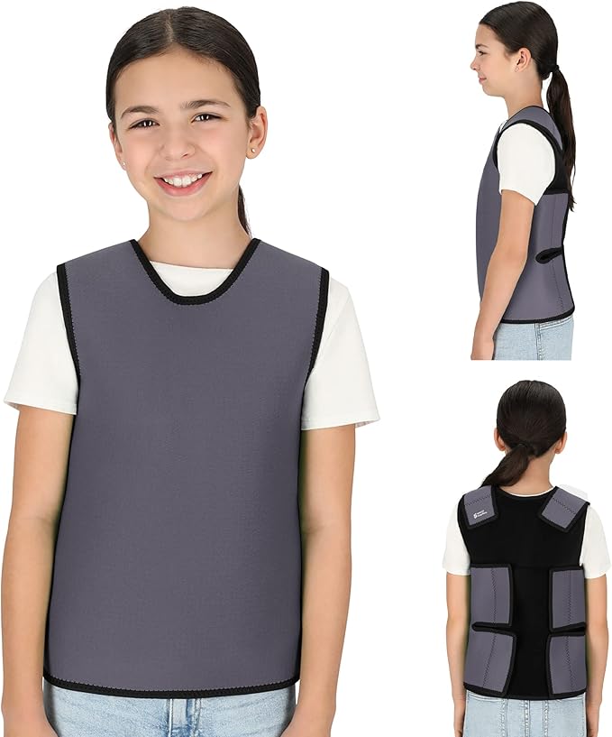 Special Supplies Sensory Compression Vest Deep Pressure Comfort (Grey, Meduim)