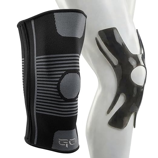 Kinesiology Knee Compression Sleeves - Professional Knee Support Braces for Men and Women for Joint Pain Relief, Swelling, ACL, MCL, FSA and HSA Approved (Black, Medium)