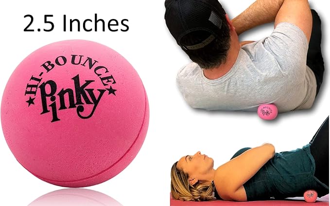 JA-RU Hi-Bounce Pinky Ball (3 Bouncy Balls) Bouncing Balls for Kids. Stress Ball, Massage Therapy. Sports Indoor & Outdoor Playground Toy, Bulk Party Favor, Stocking Stuffers 976-3p