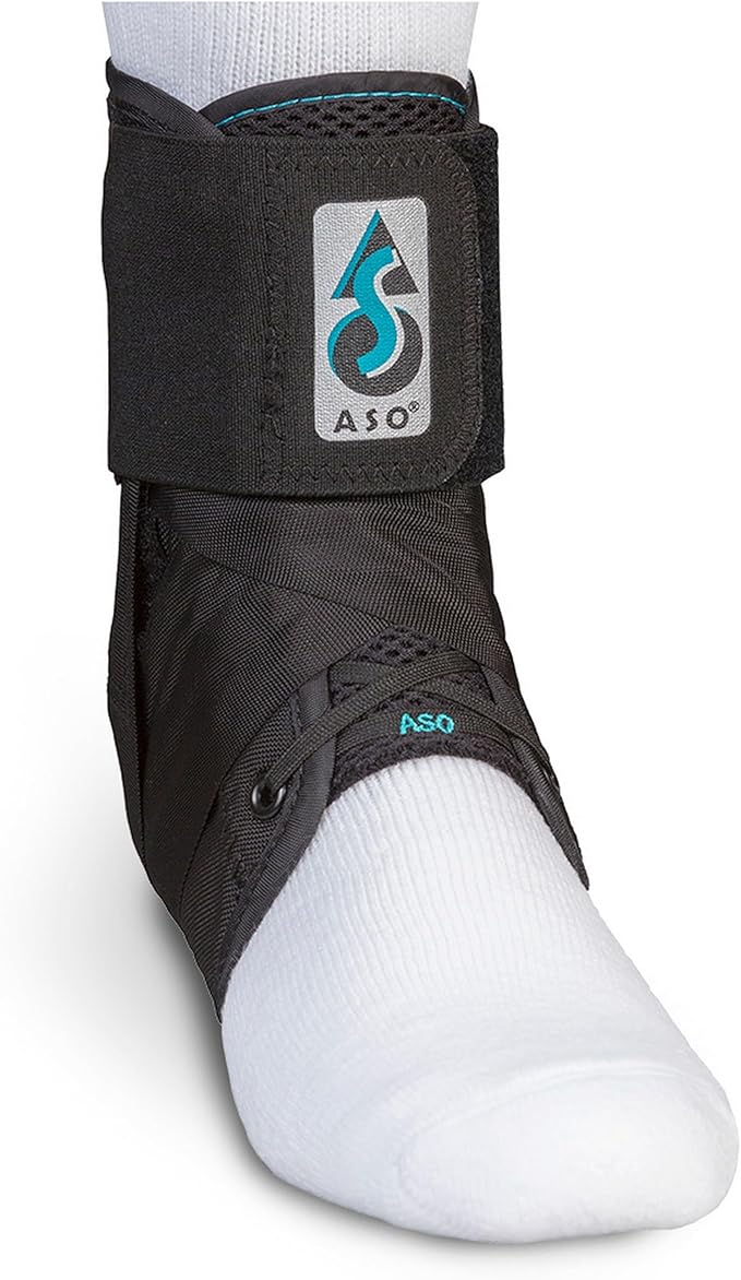 Med Spec ASO Ankle Stabilizer - Lace Up Ankle Brace for Sprained Ankle and Peroneal Tendonitis, Orthopedic Ankle Support for Men, Women, Adults, Teens and Kids, Sports Injury Recovery