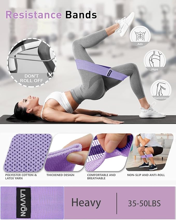 7Pcs-Barbell Pad Set for Hip Thrust - Squat Pad, Bench Press Workout Foam Weight Lifting Bar Cushion,Gym Accessories for Women with Bar Bad,with Gym Ankle Straps,Hip Resistance Bands,Lifting Strap
