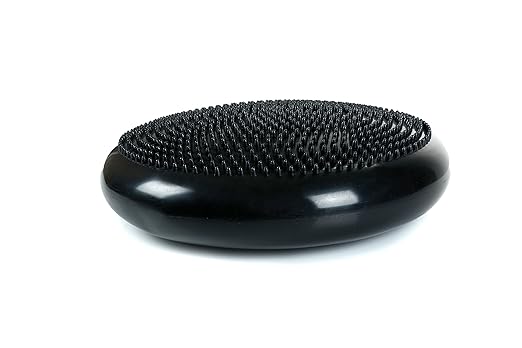 Cando-30-1870 CanDo Inflatable Balance Disc for Balance Training, Proprioception, Strengthening Lower Extremities, Posture, Stress Relief, Restlessness & Anxiety. Black, 14” Diameter (Pack of 5)