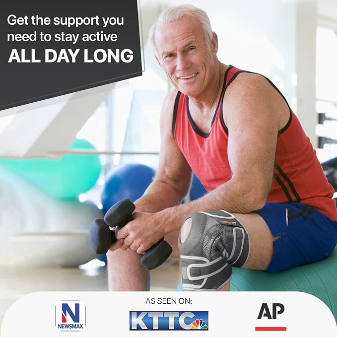 DR. BRACE ELITE Knee Brace with Side Stabilizers & Patella Gel Pads for Maximum Knee Pain Support and fast recovery for men and women-Please Check How To Size Video (Moon, Small)